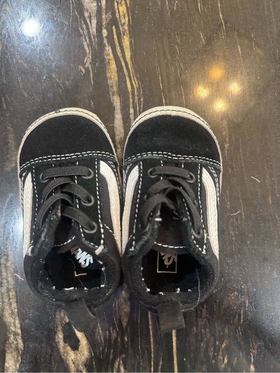 Vans Other - Vans Old Skool Baby Black and White Lace-Up Sneakers